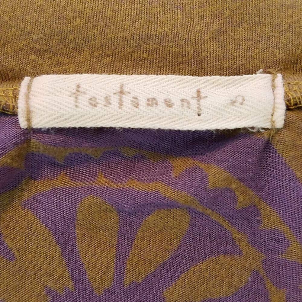 Anthro Anthropologie Testament Purple Top Small - Picture 2 of 5